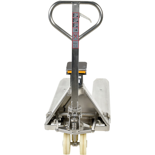 Scale Pallet Truck, 45.69" L x 21.875" W, 5000 lbs. Cap. Trail Hammer and Bolt