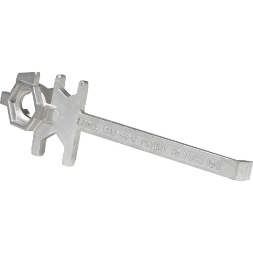 Cl&eacute; pour baril, Ouverture de 3/4"/2", Poign&eacute;e 9-1/2", Acier inoxydable Trail Hammer and Bolt