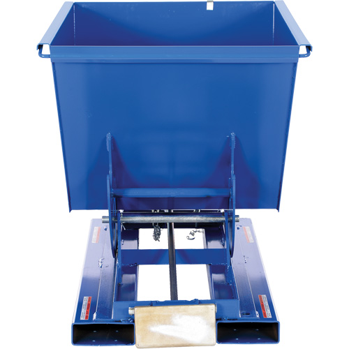 Self-Dumping Hopper, Steel, 1/2 cu.yd., Blue Trail Hammer and Bolt