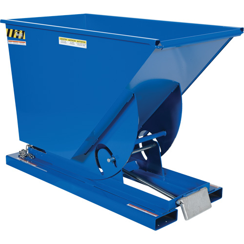 Conteneur autobasculeur, Acier, 3/4 vg³, Bleu Trail Hammer and Bolt
