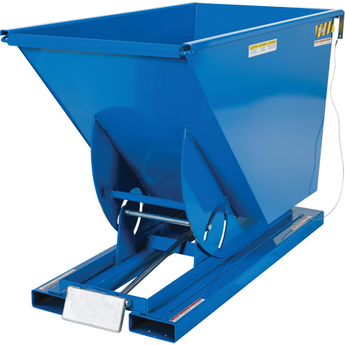 Conteneur autobasculeur, Acier, 3/4 vg³, Bleu Trail Hammer and Bolt