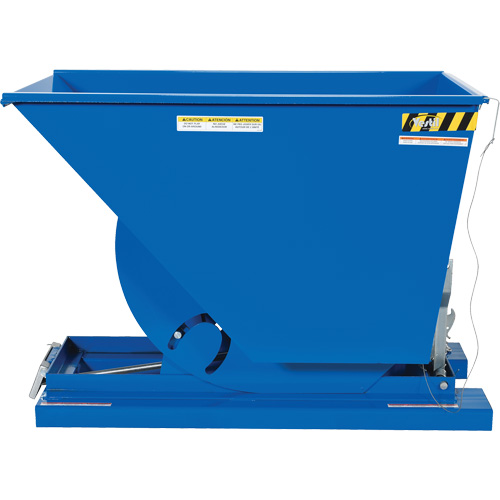 Conteneur autobasculeur, Acier, 3/4 vg³, Bleu Trail Hammer and Bolt