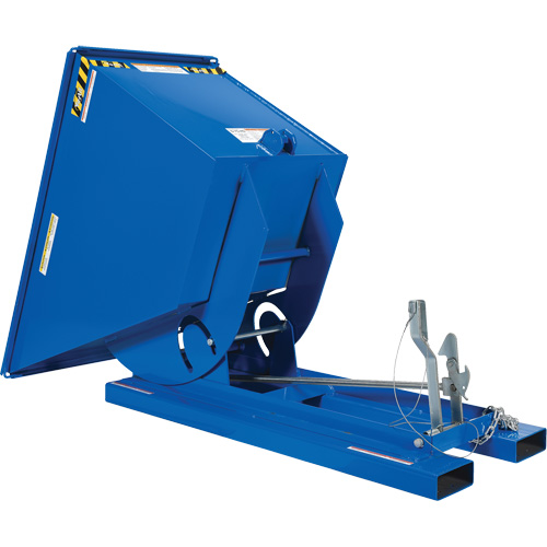Conteneur autobasculeur, Acier, 3/4 vg³, Bleu Trail Hammer and Bolt
