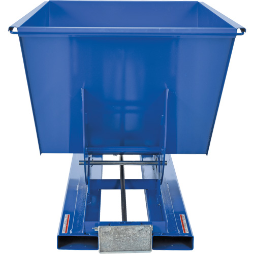 Self-Dumping Hopper, Steel, 1 cu.yd., Blue Trail Hammer and Bolt