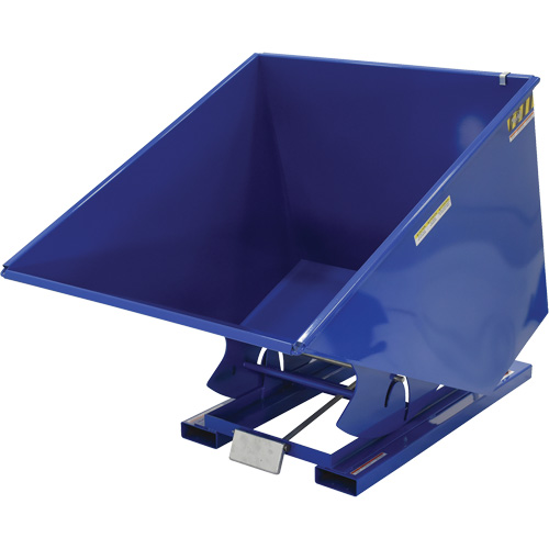 Conteneur autobasculeur, Acier, 2 vg³, Bleu Trail Hammer and Bolt