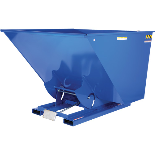 Self-Dumping Hopper, Steel, 2-1/2 cu.yd., Blue Trail Hammer and Bolt