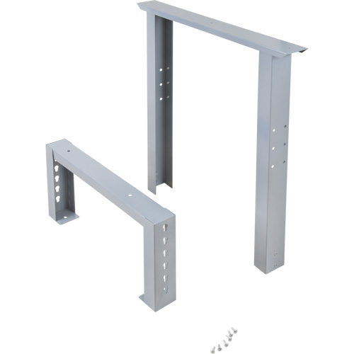 Pattes d'&eacute;tabli pour service industriel, Acier, 24" p x 34" h, Simple Trail Hammer and Bolt