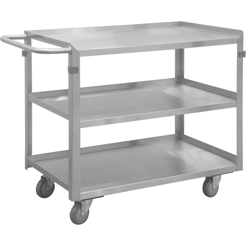 Chariot avec tablettes de calibre industriel, 3 Tiers, 16-3/4" la x 34" h x 36-7/16" p, Capacit&eacute; 600 lb Trail Hammer and Bolt