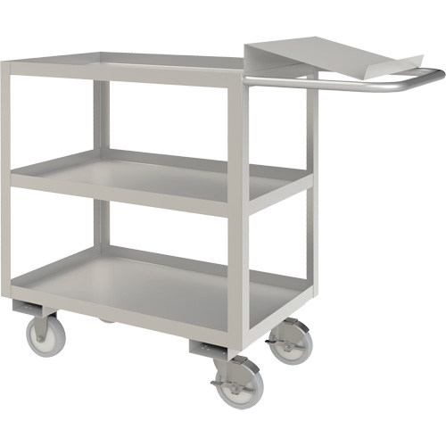 Industrial Grade Order Picking Cart, 39" H x 18-1/8" W x 45" D, 3 Shelves, 1200 lbs. Capacity Trail Hammer and Bolt