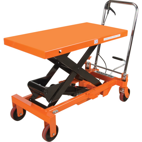 Hydraulic Scissor Lift Table, 39-1/2" L x 20" W, Steel, 1650 lbs. Capacity Trail Hammer and Bolt