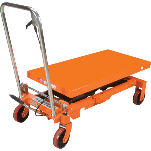 Hydraulic Scissor Lift Table, 39-1/2" L x 20" W, Steel, 1650 lbs. Capacity Trail Hammer and Bolt