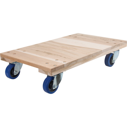 Socles roulants en bois franc pour usage moyen, Roues en Polyol&eacute;fine, Capacit&eacute; de 900 lb, 18" la x 30" p x 7" h Trail Hammer and Bolt