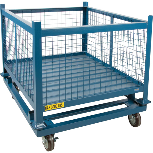 Socle roulant pour contenant empilables, 48,5" la x 40-1/2" p x 10" h, Capacit&eacute; de 3000 lb Trail Hammer and Bolt