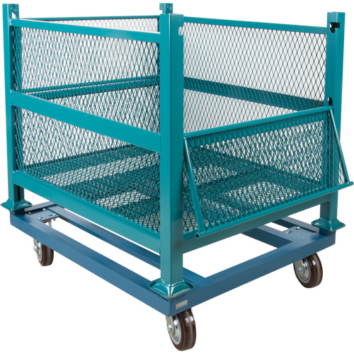 Socle roulant pour contenant ouvert en maille, 40,5" la x 34-1/2" p x 10" h, Capacit&eacute; de 3000 lb Trail Hammer and Bolt