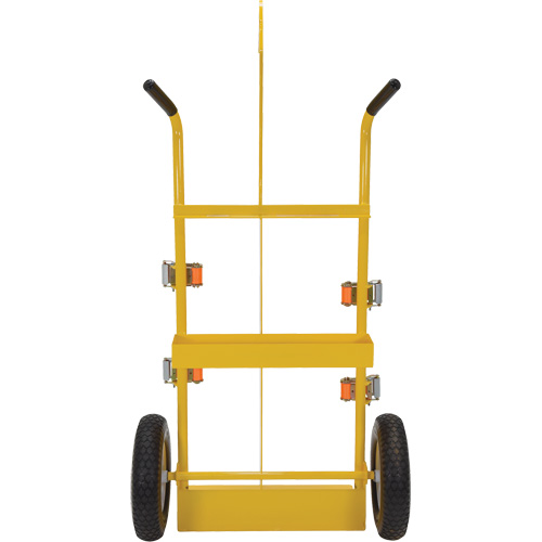 Welding Cylinder Torch Cart, Foam-Filled Wheels, 23-13/16" W x 22-13/16" L Base, 500 lbs. Trail Hammer and Bolt