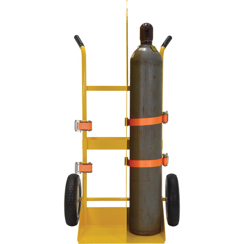 Welding Cylinder Torch Cart, Foam-Filled Wheels, 23-13/16" W x 22-13/16" L Base, 500 lbs. Trail Hammer and Bolt