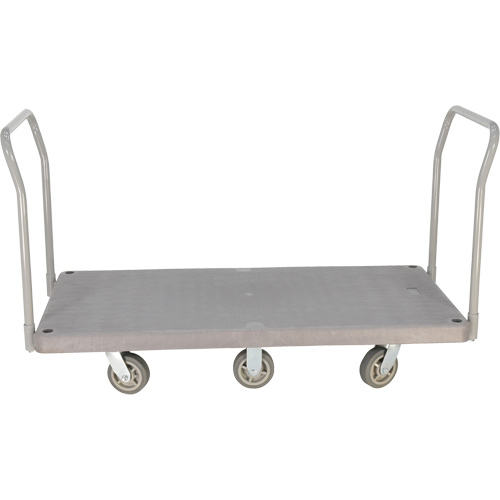 Chariot &agrave; plateforme en plastique robuste, 60" lo x 30" la, 3000 lb cap, Roues Polyur&eacute;thane Trail Hammer and Bolt