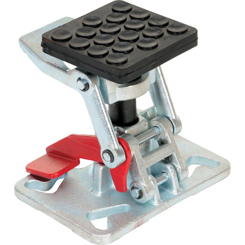 Verrou de plancher &agrave; hauteur ajustable pour service intense, 8" Hauteur rallong&eacute;e, 5-1/2" Hauteur r&eacute;tract&eacute;e, Acier Trail Hammer and Bolt