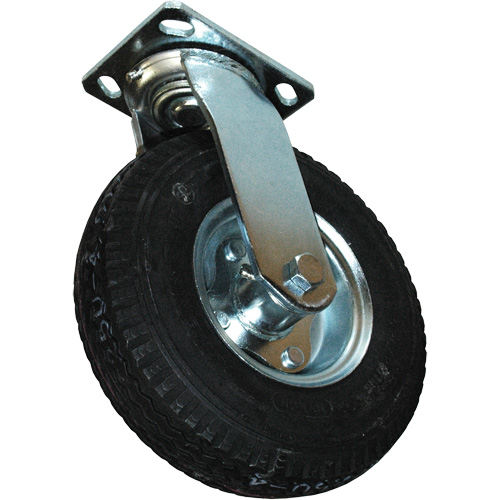 Roulette pneumatique pivotante pour chariot &agrave; plateforme Trail Hammer and Bolt