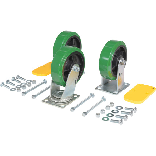 Ensemble de roulettes de tr&eacute;mie &agrave; basculement automatique s&eacute;rie H Trail Hammer and Bolt