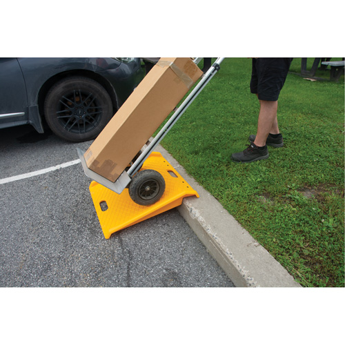 Rampe de trottoir portable en poly pour diable, Capacit&eacute; de 1000 lb, 27" la x 27" lo Trail Hammer and Bolt