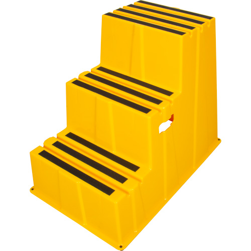 Escabeau industriel, 3 marches, 34-13/16" x 22-7/16" x Hauteur 28-1/2" Trail Hammer and Bolt