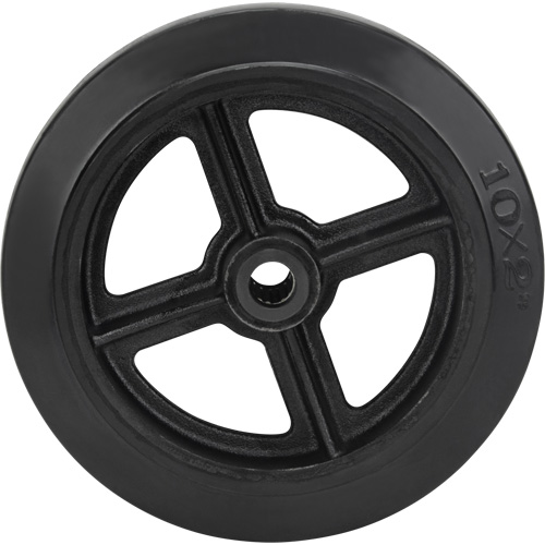 Roue en caoutchouc moul&eacute;, 10" (254 mm) dia. x 2" (50,8 mm) la, Capacit&eacute; de 948 lb (430 kg) Trail Hammer and Bolt