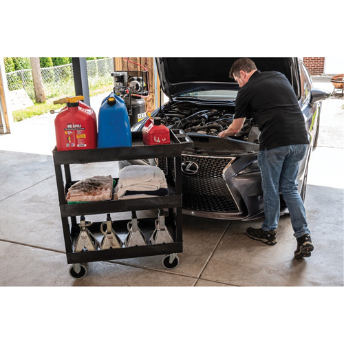 R&acirc;telier mobile, 3 tiers, 35-1/4" x 37-1/4" x 18", Capacit&eacute; 375 lb Trail Hammer and Bolt
