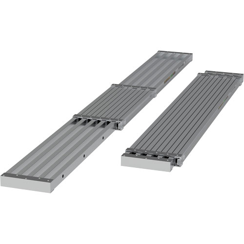 Planche de travail t&eacute;lescopique, 108" la x 12" pr, Capacit&eacute; de 250 lb, D&eacute;mont&eacute; Trail Hammer and Bolt