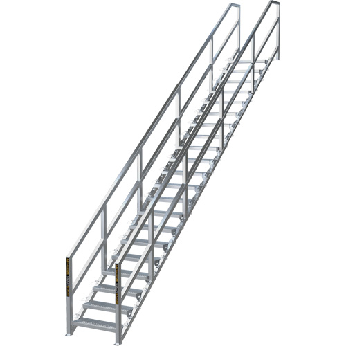 Syst&egrave;me d'escalier modulaire pour la construction de 17-21 marches SmartStairs, 157-1/2" ha Trail Hammer and Bolt