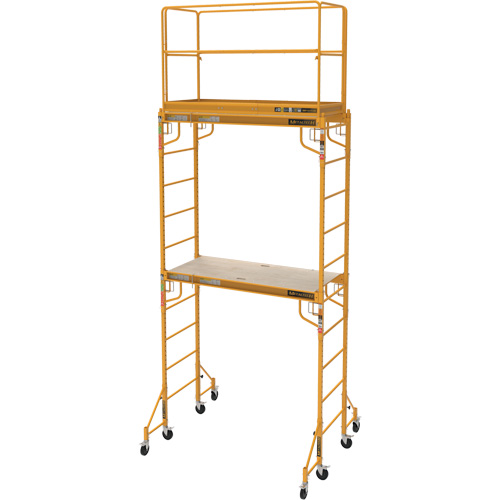Jobsite Series Guardrail Scaffold Kit, 29-1/4" D x 44-1/2" H Trail Hammer and Bolt