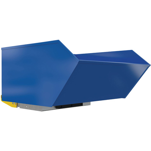 Heavy-Duty H-Style Bump & Dump Hopper, Steel, 1 cu.yd., Blue Trail Hammer and Bolt