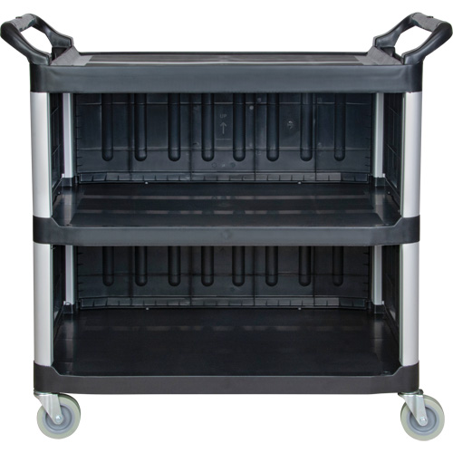 Utility Cart, 3 Tiers, 19-3/4" x 37-1/2" x 40-1/4", 250 lbs. Capacity Trail Hammer and Bolt