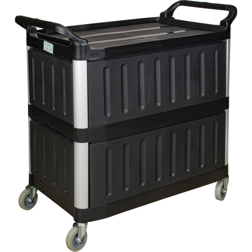 Utility Cart, 3 Tiers, 19-3/4" x 37-1/2" x 40-1/4", 250 lbs. Capacity Trail Hammer and Bolt