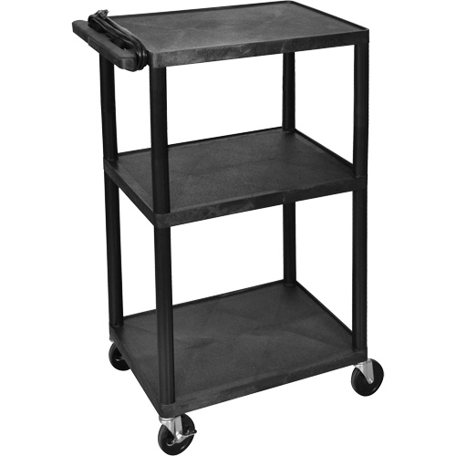 Chariot utilitaire &eacute;lectrique, 3 tiers, 24" x 42" x 18", Capacit&eacute; 300 lb Trail Hammer and Bolt