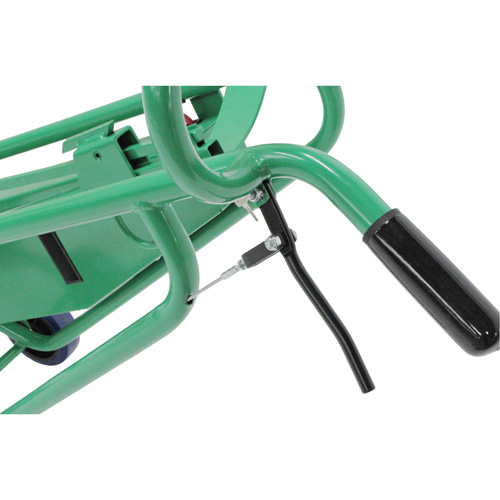 Powered Drum Hand Truck with Pneumatic Wheels Trail Hammer and Bolt