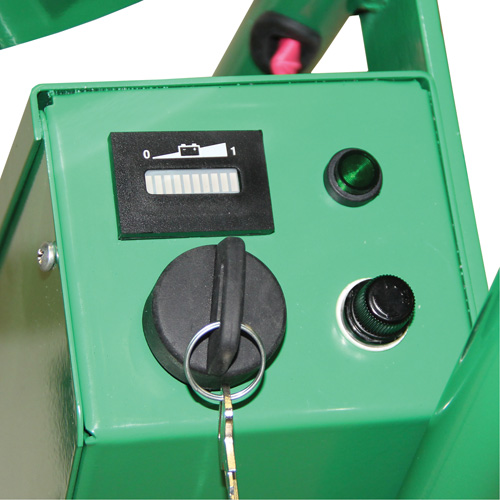 Powered Drum Hand Truck with Pneumatic Wheels Trail Hammer and Bolt
