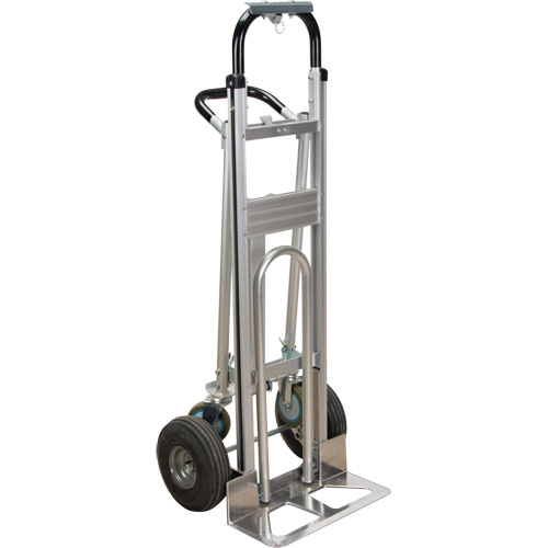 3-in-1 Convertible Hand Truck, Aluminum, 600 lbs. Capacity Trail Hammer and Bolt