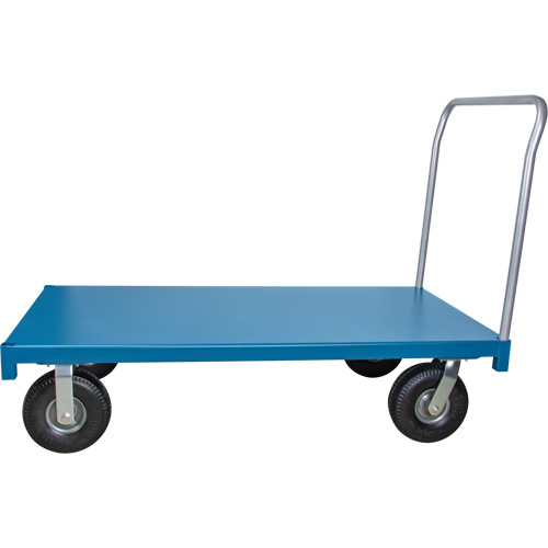  Chariot &agrave; plateforme pour l'ext&eacute;rieur, 60" lo x 30" la x Capacit&eacute; 1200 lb, Roues en Anticrevaison Trail Hammer and Bolt