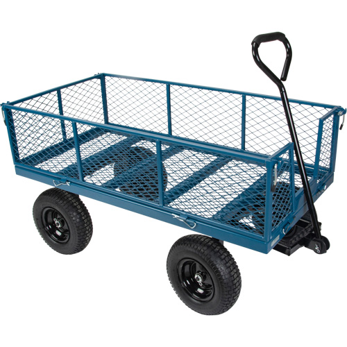 Wagon avec c&ocirc;t&eacute;s rabattables, 24" la x 48" la x Capacit&eacute; 800 lb Trail Hammer and Bolt