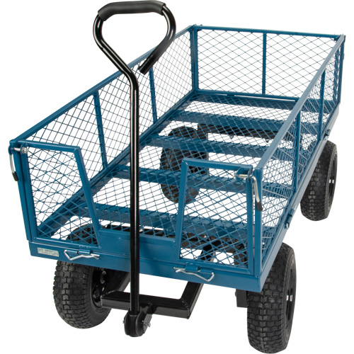 Wagon avec c&ocirc;t&eacute;s rabattables, 24" la x 48" la x Capacit&eacute; 800 lb Trail Hammer and Bolt