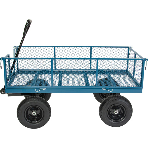 Wagon avec c&ocirc;t&eacute;s rabattables, 24" la x 48" la x Capacit&eacute; 800 lb Trail Hammer and Bolt