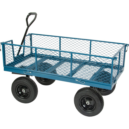 Wagon avec c&ocirc;t&eacute;s rabattables, 24" la x 48" la x Capacit&eacute; 800 lb Trail Hammer and Bolt