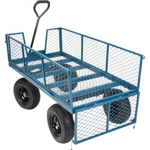 Wagon avec c&ocirc;t&eacute;s rabattables, 24" la x 48" la x Capacit&eacute; 800 lb Trail Hammer and Bolt