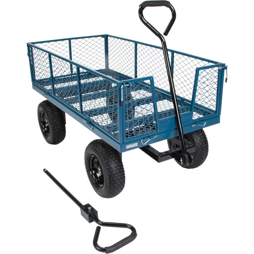 Wagon avec c&ocirc;t&eacute;s rabattables, 24" la x 48" la x Capacit&eacute; 800 lb Trail Hammer and Bolt