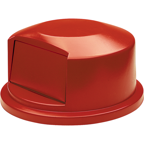 Round Brute&reg; Tops, Dome Lid, Plastic/Polyethylene, Fits Container Size: 24" Dia. Trail Hammer and Bolt