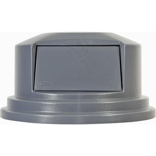Round Brute&reg; Tops, Dome Lid, Plastic/Polyethylene, Fits Container Size: 26-1/2" Dia. Trail Hammer and Bolt