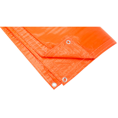 Insulated Tarps, Polyethylene, Orange, 20' x 12' x 8 mils Trail Hammer and Bolt