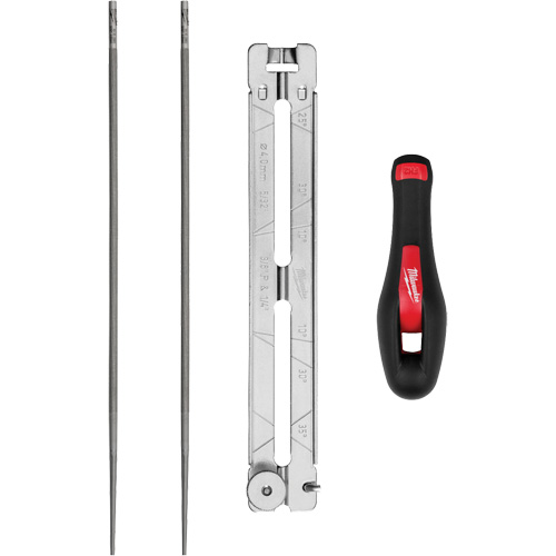 Ensemble pour affûtage de chaîne de scie de 5/32” de 4 morceaux Trail Hammer and Bolt