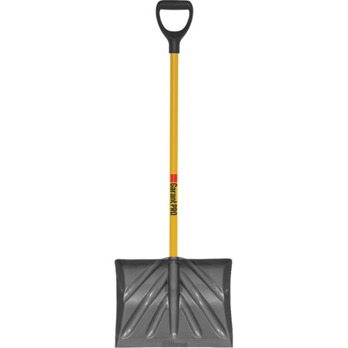 Pelle &agrave; grattoir Pro, Lame Polypropyl&egrave;ne, Largueur 18", Manche Prise en D Trail Hammer and Bolt